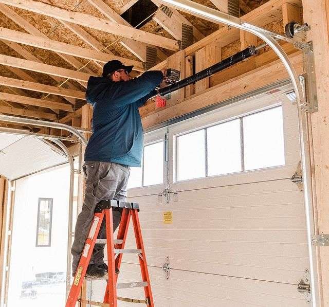Garage Door Installation Worker