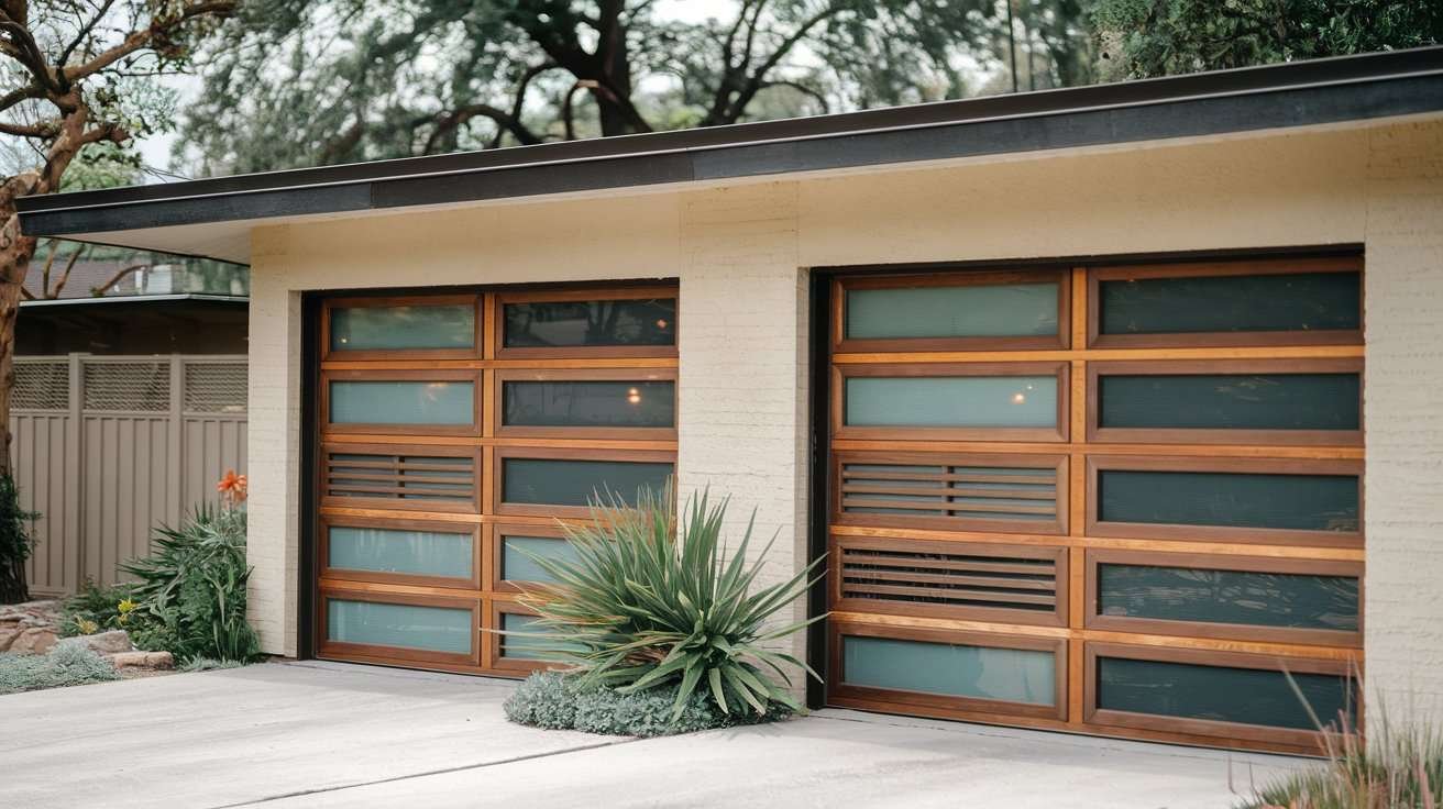 Mid Century Modern Garage Doors Elevate Home's Aesthetic 2025