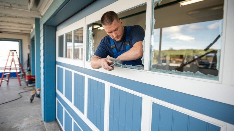 Who Repairs Garage Door Windows In Hendersonville
