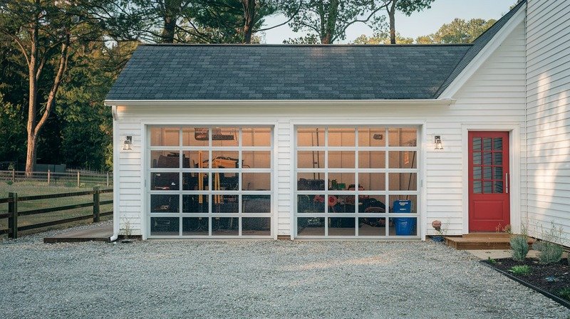 Are There Glass Garage Doors In Hendersonville