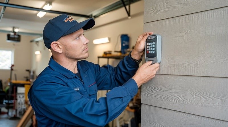 Who Installs Garage Door Keypads In Hendersonville