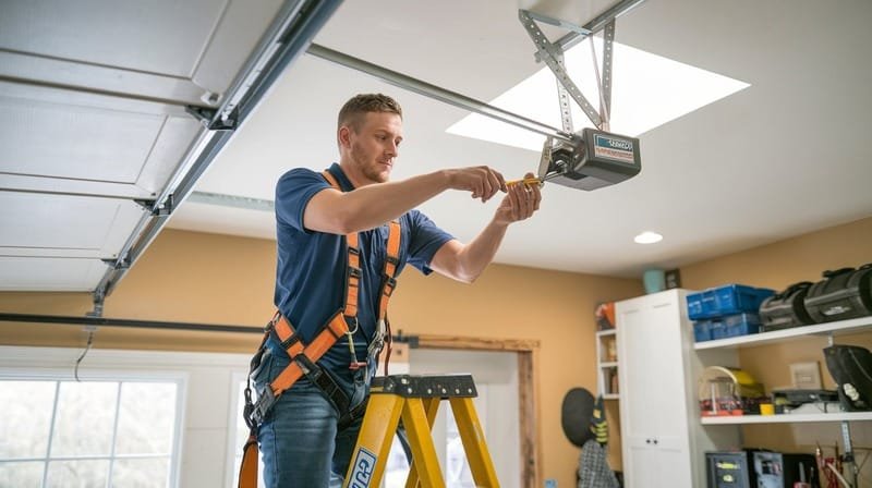 Who repairs garage door springs in Hendersonville