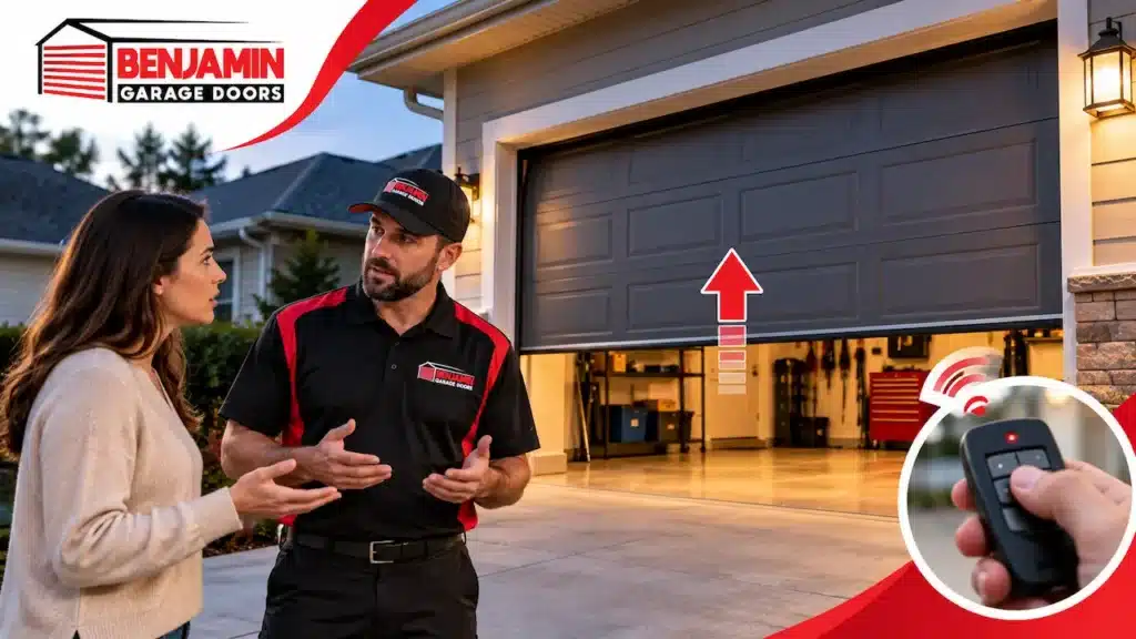 garage door opens by itself